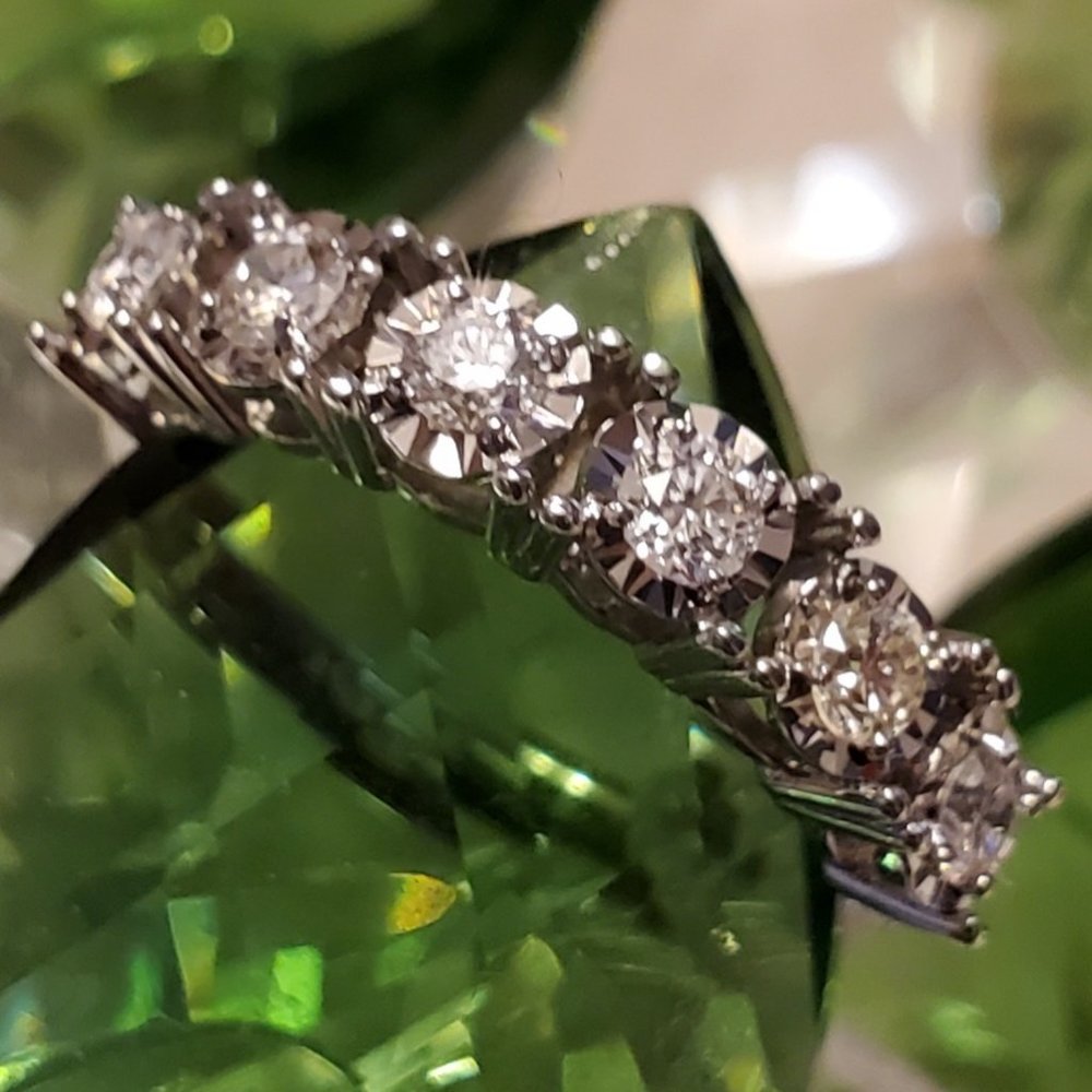New beautiful diamond 14K white gold ring - Picture 9 of 15